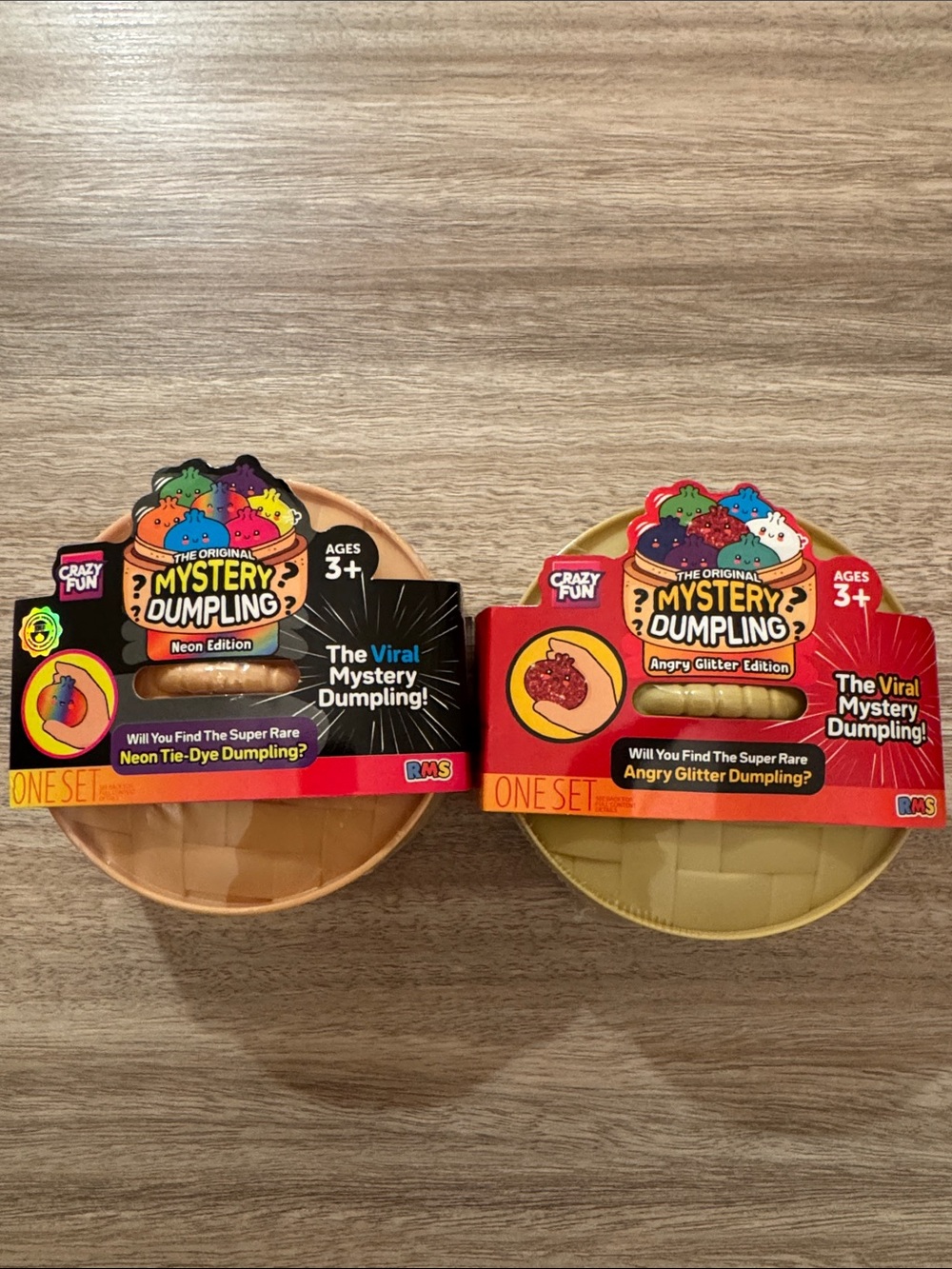 Mystery Dumpling Neon & Angry Glitter Edition. Set of 2. NEW